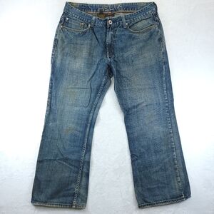 Helix Relaxed Boot Jeans Mens Size 38x32 Embroidered Wide Leg Y2K